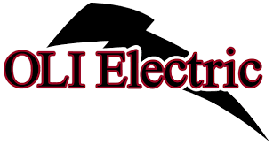 images Logo with text "OLI Electric" in red with a bold black lightning bolt above and behind it.